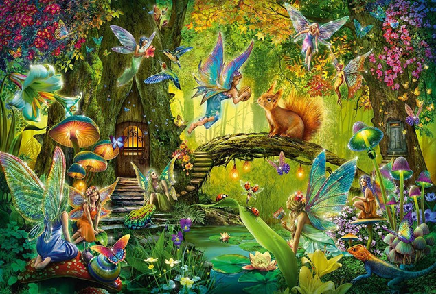 Puzzle Schmidt Spiele 200 el. Leśne Wróżki + Magiczna Różdżka G3