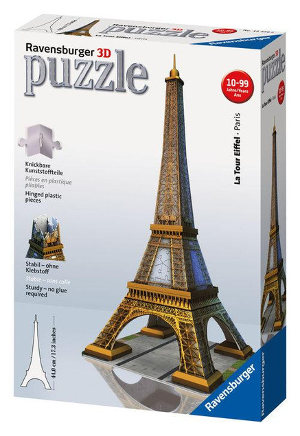 Puzzle 3D Ravensburger Wieża Eiffela 216 elementów