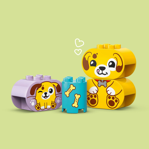 LEGO DUPLO 10441 Sorter Kształtów Domek Piesków – Zabawka Edukacyjna dla Maluchów