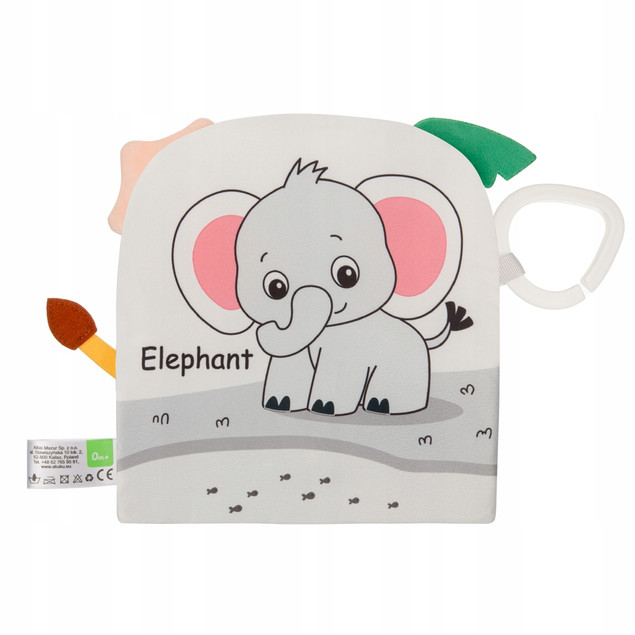 AKUKU Książeczka Sensoryczna ZOO Edukacyjna Dla Dzieci A0704