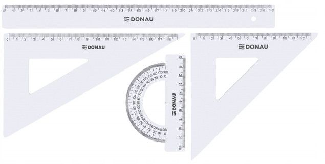 Zestaw geometryczny duży transparentny Donau
