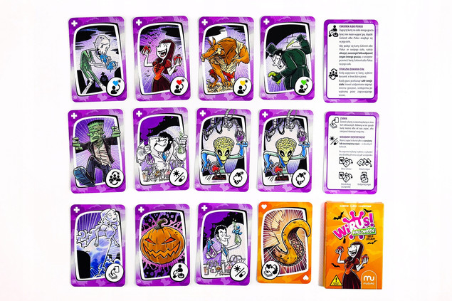 Gra Wirus! Halloween Dla Dzieci Dodatek Karty Karciana Rodzinna 8+ Muduko