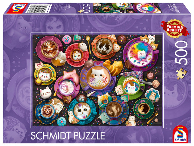 Puzzle Schmidt Spiele 500 elementów Kotppuccino - Premium Quality PQ