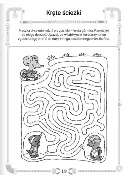 Łamigłówki Dla Dzieci 6 Lat Zagania dla Przedszkolaka Krzyżówki Labirynty