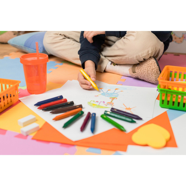 Kredki świecowe trójkątne BIC Plastidecor Triangle 12 kolorów