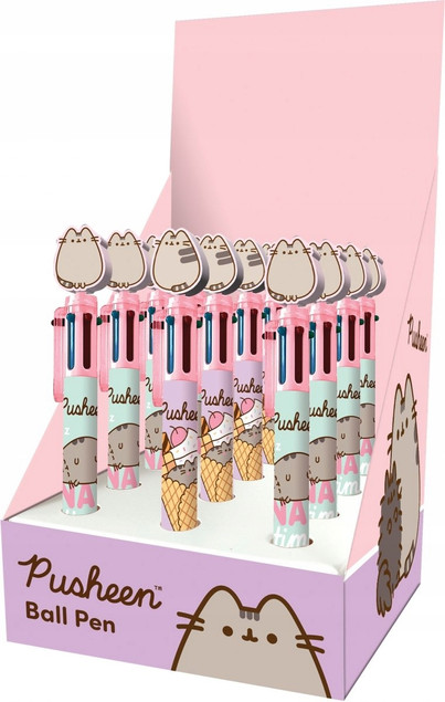 DŁUGOPIS PUSHEEN 6 kolorów Kot Kotek WIELOKOLOROWY BAMBINO mix wzorów