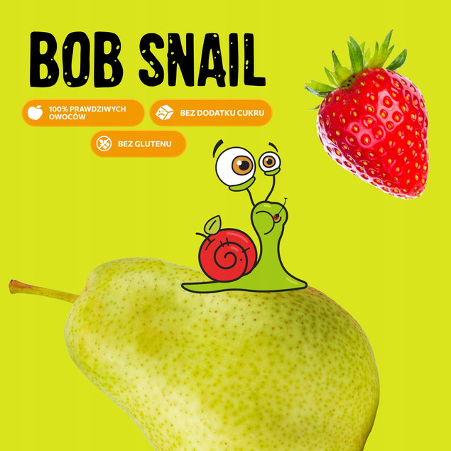 Mus owocowy 100% owoców bez dodatku cukru BOB SNAIL Banan Malina 10х120 g
