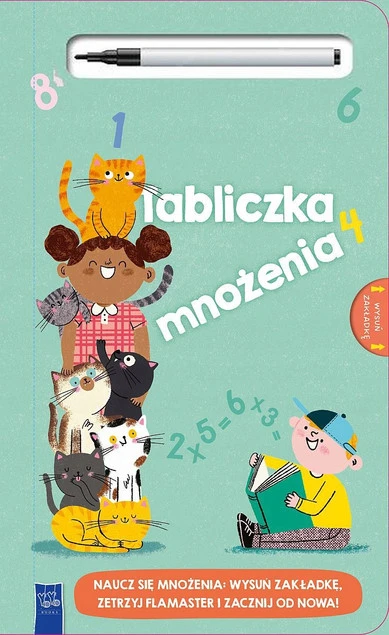 Tabliczka mnożenia z flamastrem suchościeralnym Praca zbiorowa