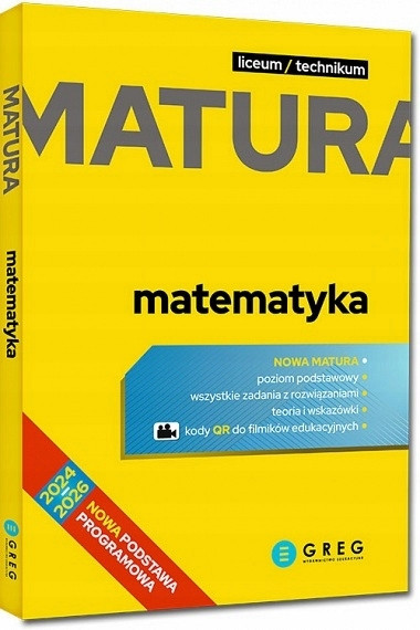 Repetytorium maturalne z matematyki 2026 GREG