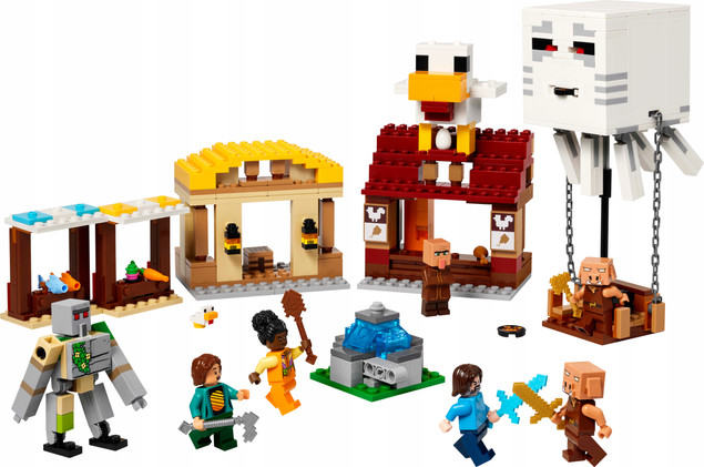 LEGO Minecraft Atak Balonowego Ghasta na Wioskę 21273