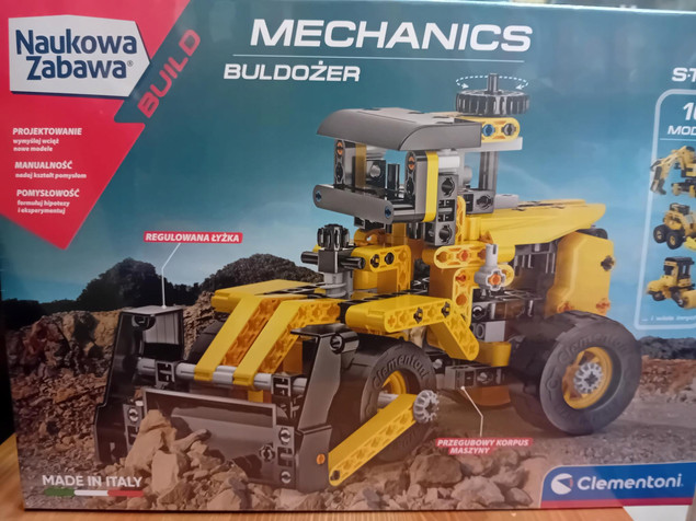 Pojazd Buldożer Budowa Laboratorium Mechaniki 8+ Clementoni