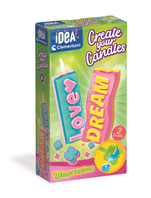 Clementoni ZESTAW KREATYWNY Mini Fabryka Świeczek Wiadomości LOVE DREAM DIY 18353