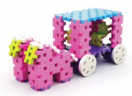 Klocki Konstrukcyjne Meli TravelBox Pink 500