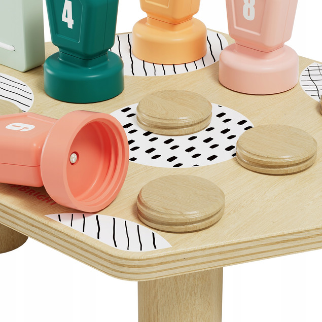 TOPBRIGHT Gra Edukacyjna Dino Happy Twist – Nauka Kolorów i Liczb Montessori 36m+