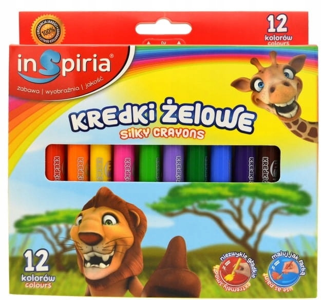 KREDKI ŻELOWE 12 KOL INSPIRIA