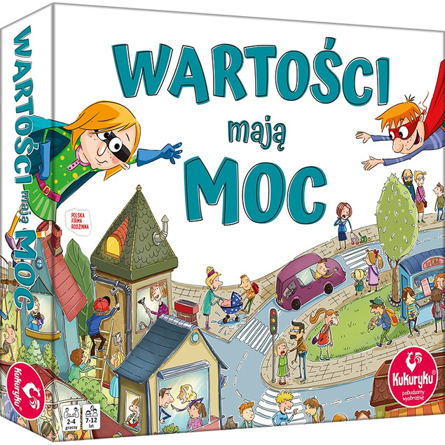 Wartości Mają Moc Gra Planszowa Zostań Super Bohaterem 7+ Kukuryku