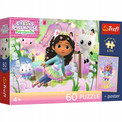 Trefl Puzzle 60el. Koci Domek Gabby: Gabi i kocie przygody z unikalnym plakatem