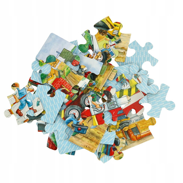 Puzzle MAXI 40 Układanka Auta PLAC BUDOWY Koparka Spychacz 4+ Castorland