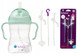 BIDON B.BOX 240 ml KUBEK Pojnik BUTELKA Dla Dzieci ZIELONY + 3x Słomka