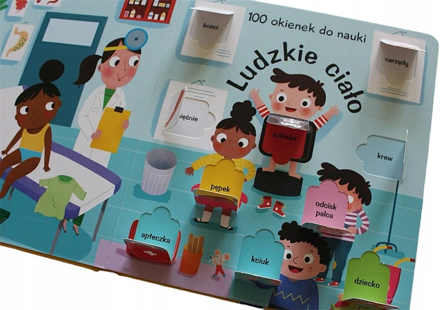 100 okienek. Ludzkie ciało rozkładówka