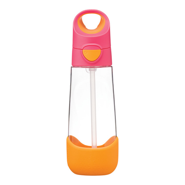 B.Box Bidon Tritanowy 600 ml Strawberry Shake ze Słomką dla Dzieci