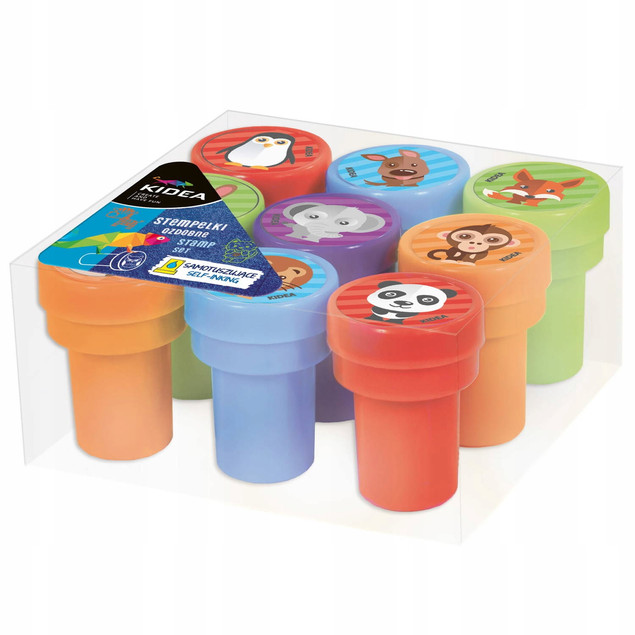 Stempelki ozdobne dla dzieci - zwierzątka, 9 szt. | Kidea