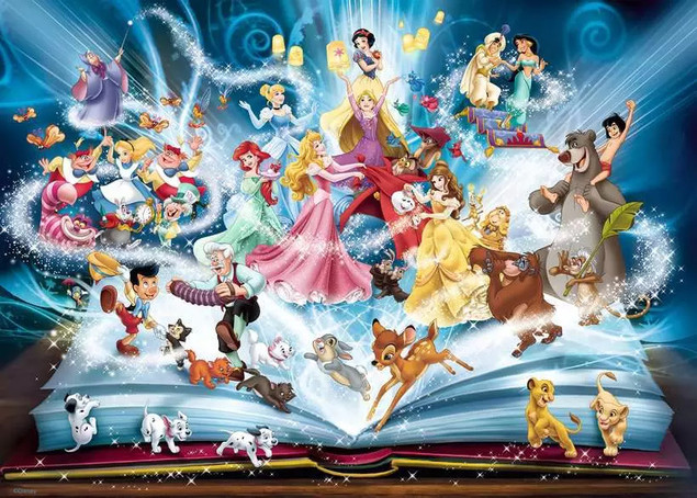 Puzzle Ravensburger 1500 elementów Księga opowieści Disneya