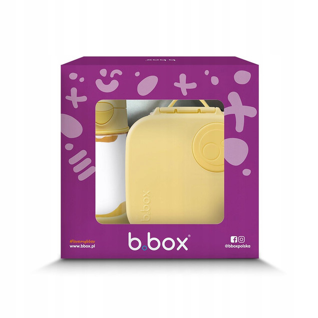 Zestaw B.Box Lemon Twist: Sportowa Butelka Tritanowa 450 ml + Mini Lunchbox dla Dzieci