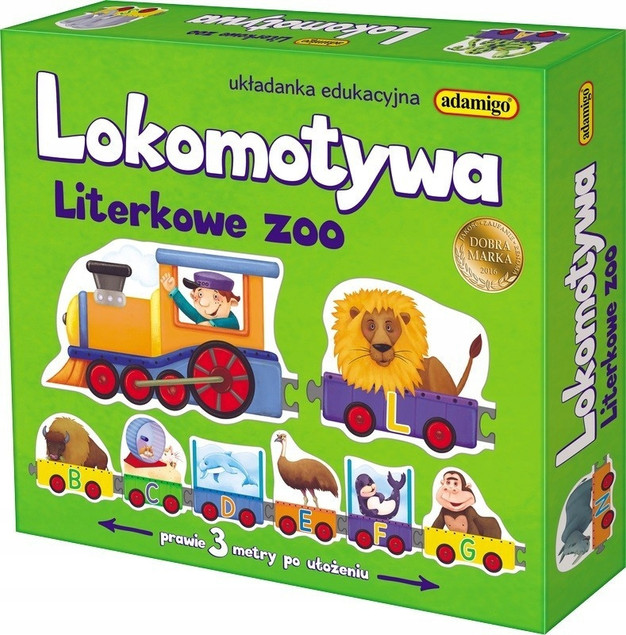 Puzzle Lokomotywa Literkowe ZOO Adamigo