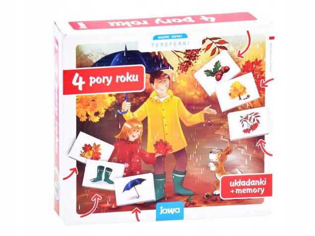 Cztery Pory Roku Układanka Memory Nauka i Zabawa 4+ Jawa 0895