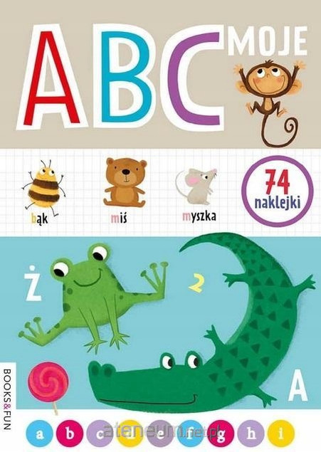 Moje ABC Ćwiczenia Dla Dzieci + Naklejki BooksaAndFun