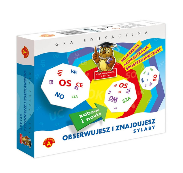 Gra sylabowa Obserwujesz i Znajdujesz Sylaby – nauka czytania 6+
