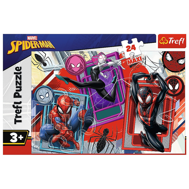 Puzzle Trefl 24 el. Maxi Spiderman Pajęcze Zmysły 14366 dla Dzieci 3+