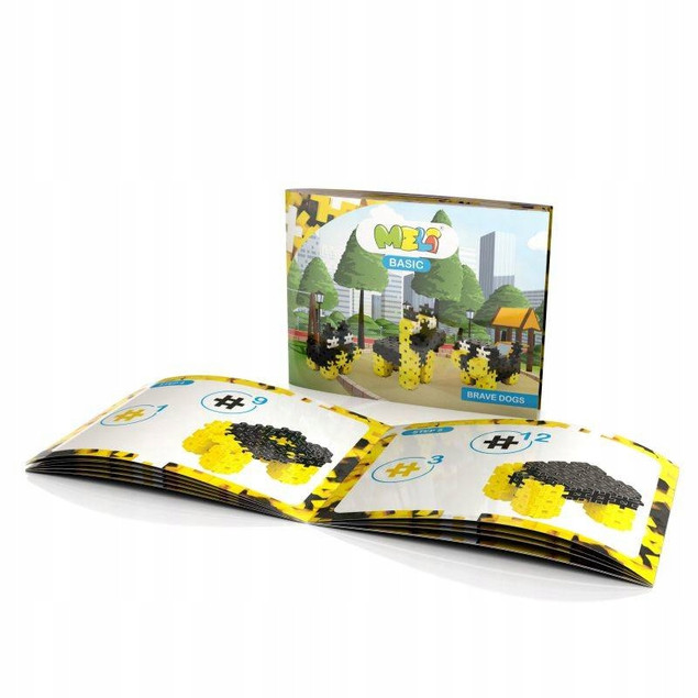 Klocki Konstrukcyjne Meli Basic Brave Dogs 3w1 Zestaw 120 El.