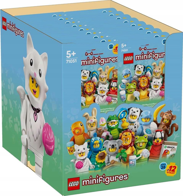 LEGO Minifigures Seria 28 – Zwierzęta (71051) – Zestaw 24 Figurek Kolekcjonerskich