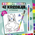 Kolorowanka Potworki z Kredką i Naklejkami 3+ Wydawnictwo Pryzmat