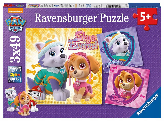Puzzle Ravensburger Psi Patrol 3x49 el. 147 elementów