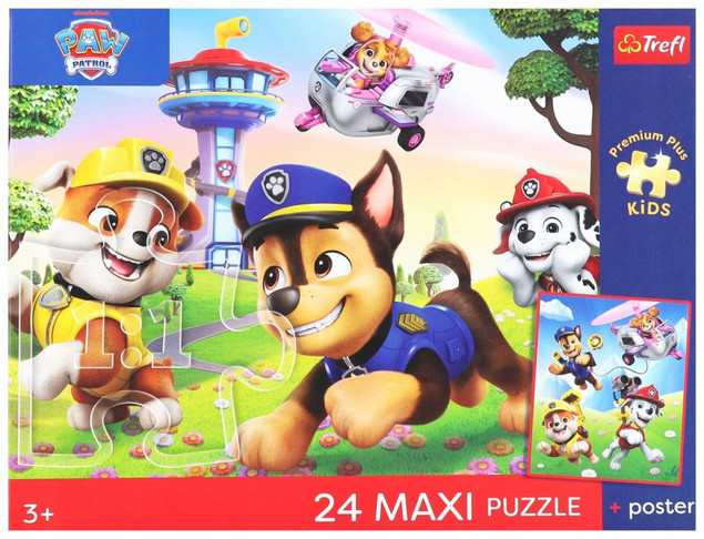 Puzzle Trefl 24 elementy Paw Patrol Wesoły Spacer