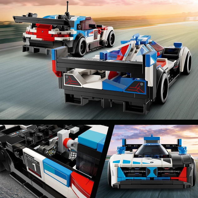 LEGO Speed Champions Samochody Wyścigowe BMW M4 GT3 & M Hybrid V8 676el. 9+