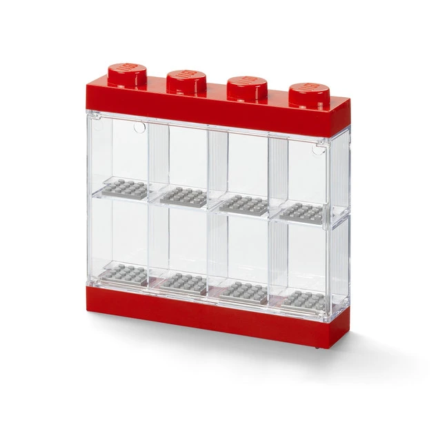 Pojemnik na minifigurki LEGO czerwony, gabgota, organizer