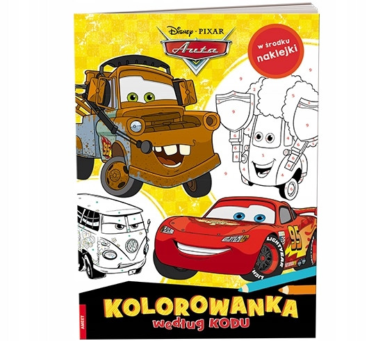 DISNEY/PIXAR Auta. Kolorowanka według kodu Praca zbiorowa