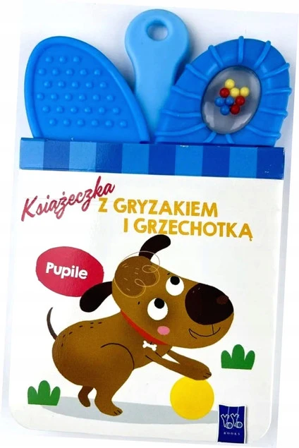 Książeczka z gryzakiem i grzechotką. Pupile