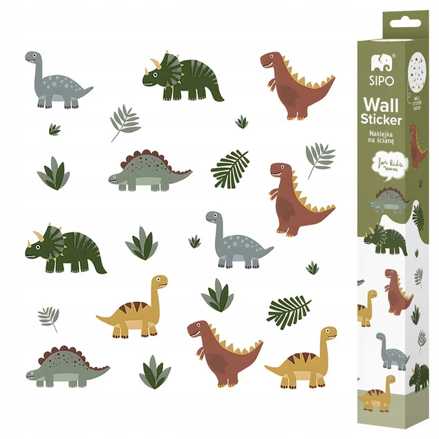 Samoprzylepne dinozaury na ścianę