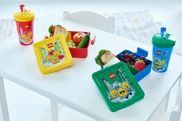 Kubek LEGO ze Słomką 500 ml - Szczelny Bidon Dziecięcy