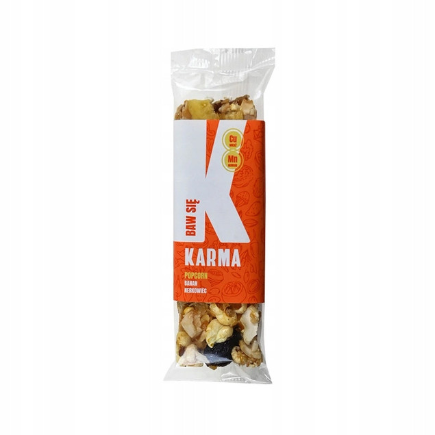 Baton Karma Popcorn Banan Nerkowiec Fit 35g