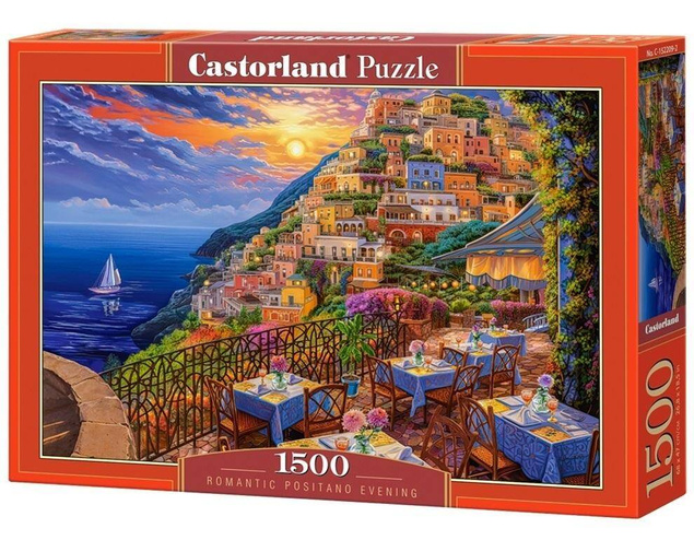 Puzzle 1500 Układanka Wieczór WŁOCHY Krajobraz Widok Obraz 9+ Castorland