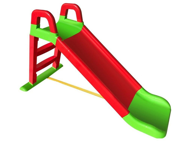 3Toysm Zjeżdżalnia 3 stopniowa 140cm  (czerwono-zielona)