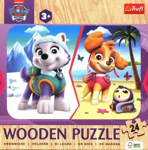 Puzzle drewniane 24 Dziewczęcy Psi Patrol TREFL