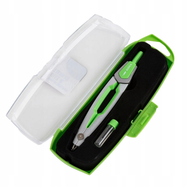 CYRKIEL NA RYSIKI W ETUI + RYSIKI KIDEA ZIELONY