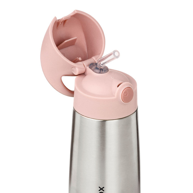 B.box Termos Butelka do Picia ze Słomką 350 ml - Blush Crush